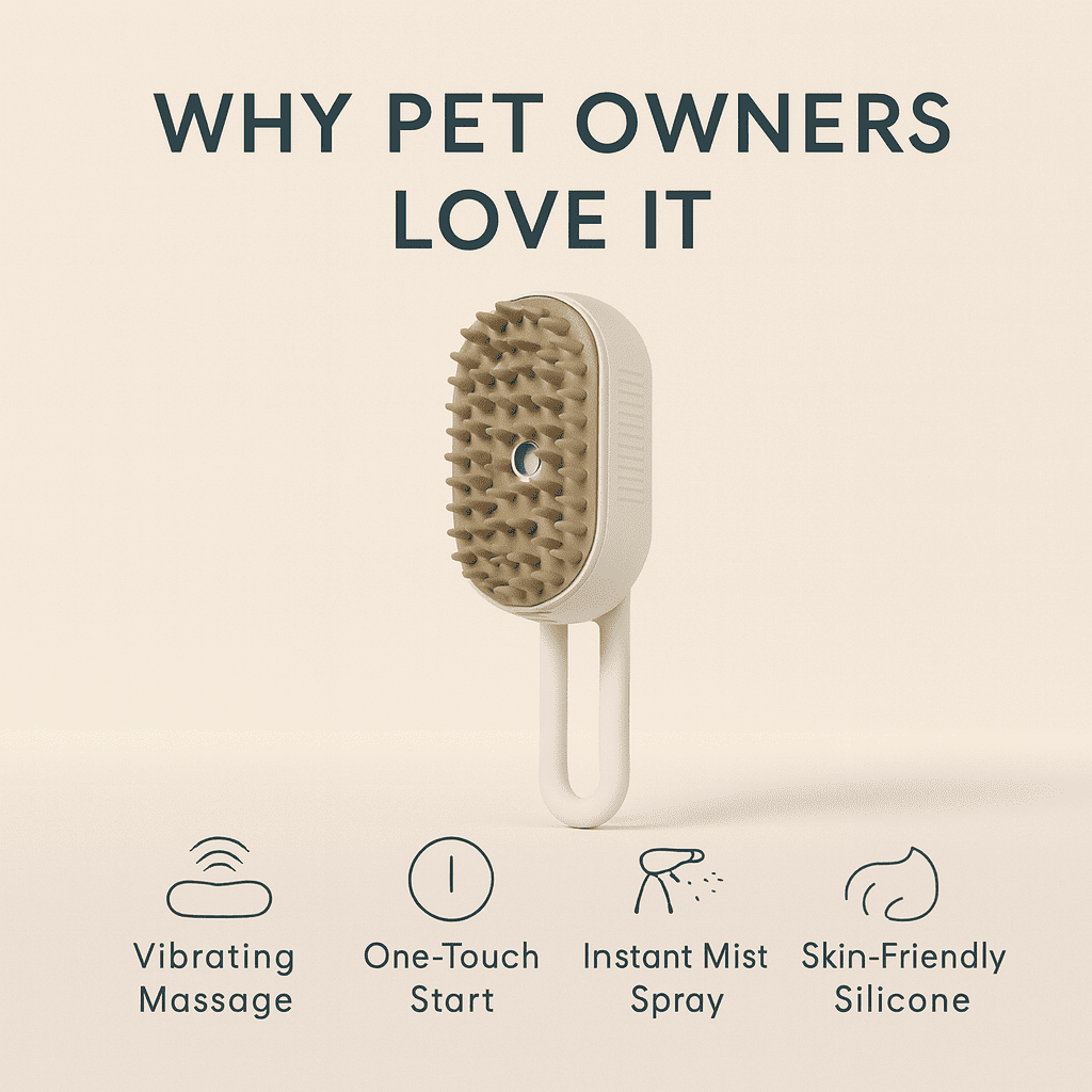 Pawthentic™ Pet Steaming Brush