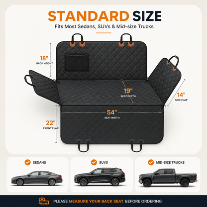 Hard Bottom Dog Car Seat Protector