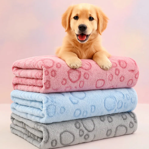 Pawthentic™ Paw Print Dog Blankets